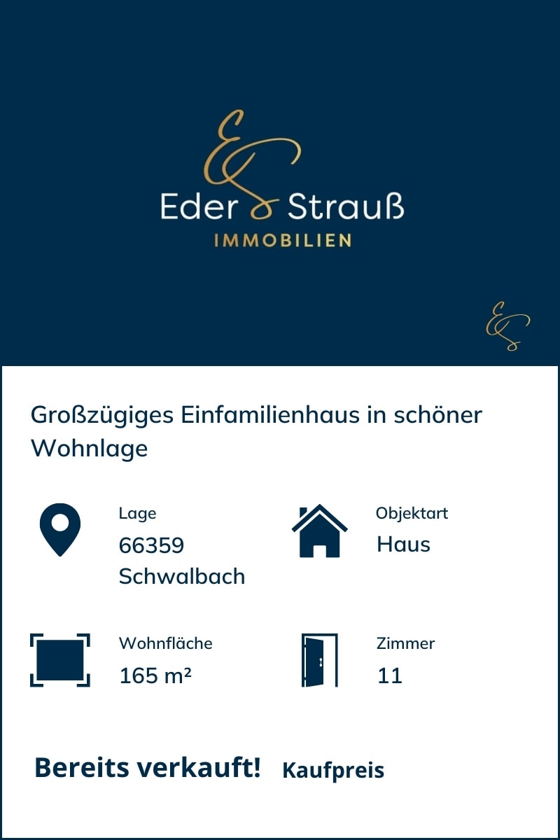 Immobilienmakler Saarland-Grosszuegiges Einfamilienhaus in schoener Wohnlage